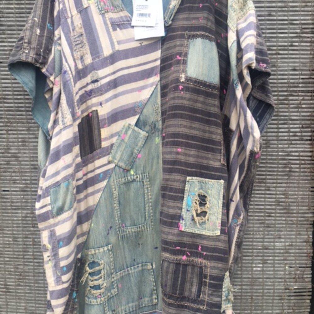 MAGNOLIA PEARL COTTON YARN DYED COVERUP - Picture 9 of 13